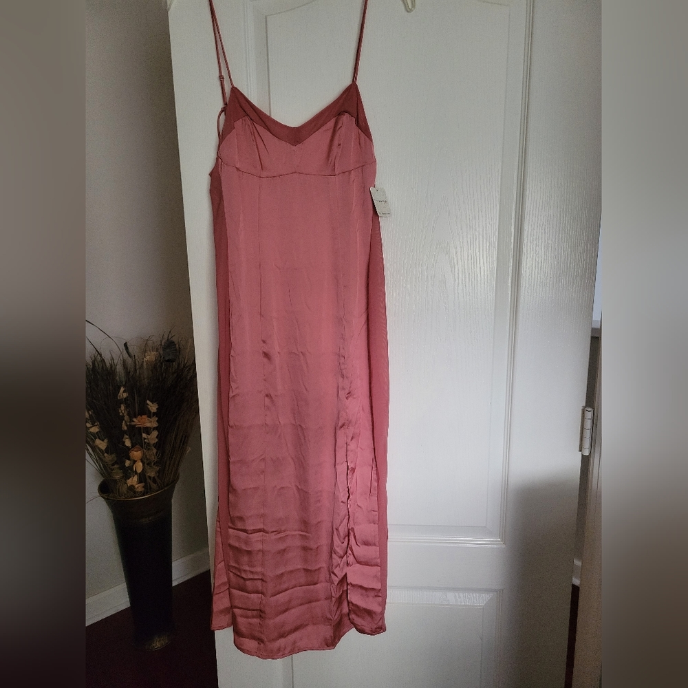 💐FREE PEOPLE CITY COOL MIDI SLIP DRESS SIZE S - Picture 6 of 8